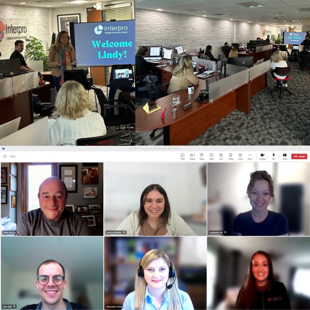 Remote Simultaneous Interpretation in a meeting at Interpo Headquarters