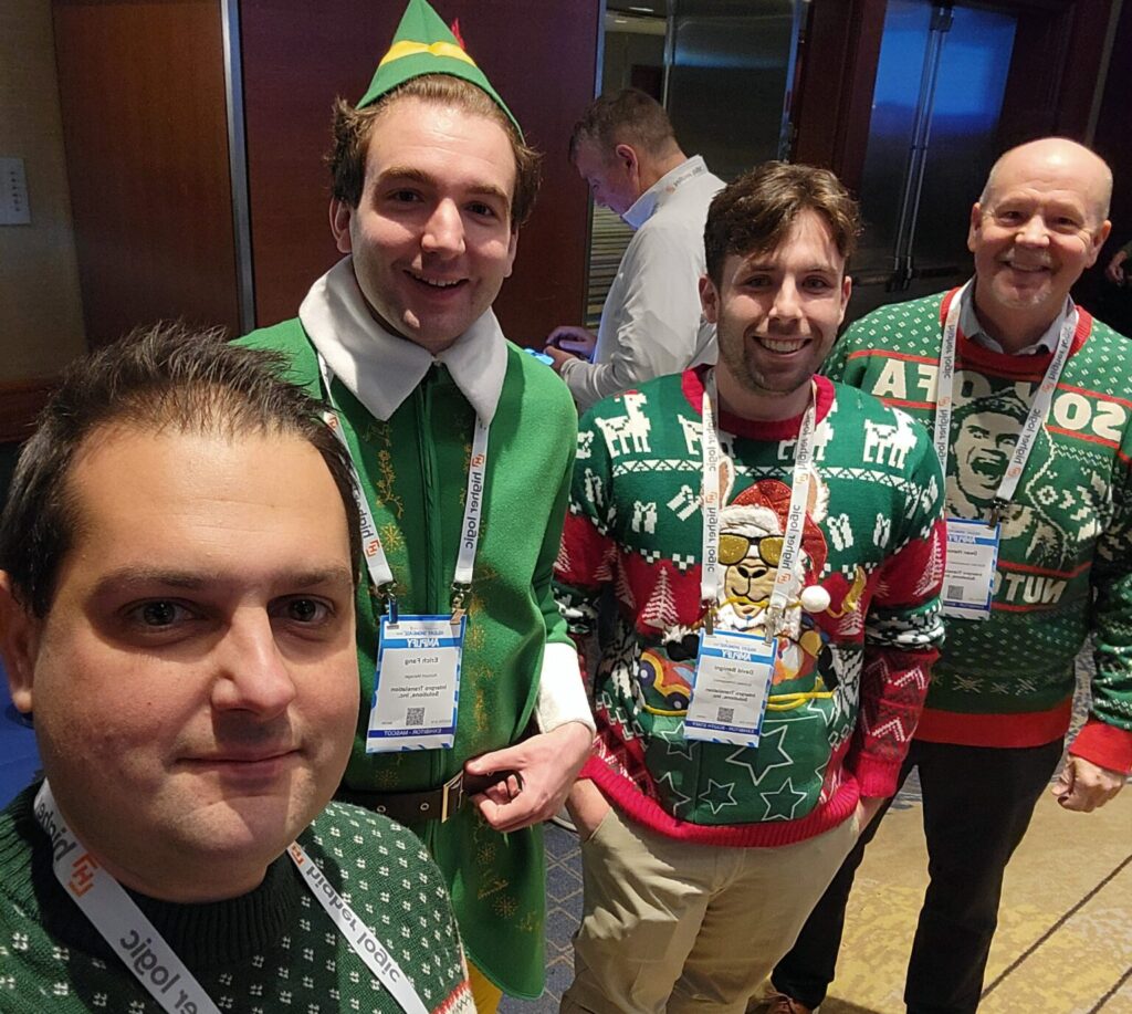 Dean and team at Holiday Showcase