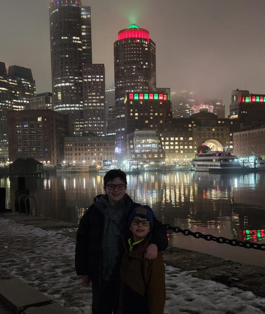 Landon’s sons in Boston