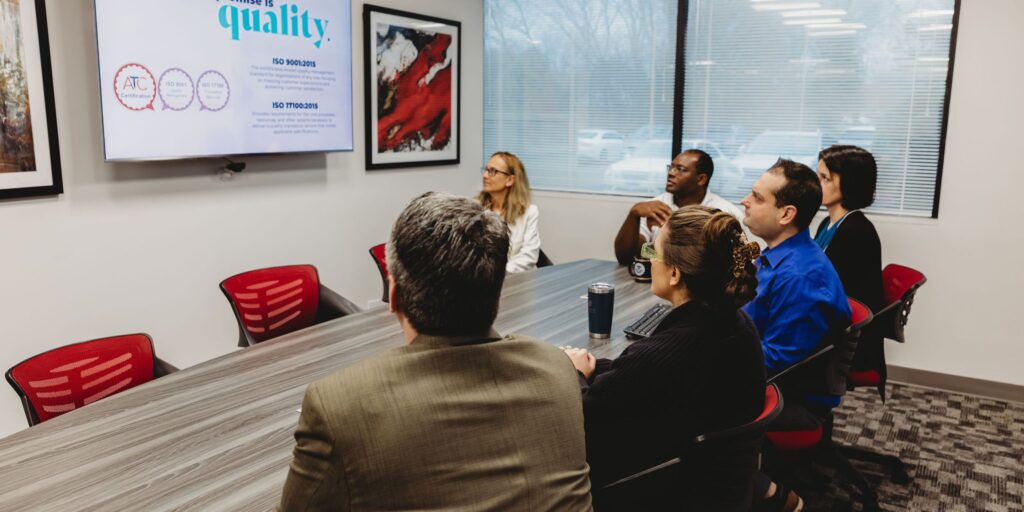 Interpro team providing consultative language services