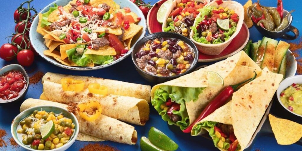 Mexican dishes and ingredients for Cinco de Mayo