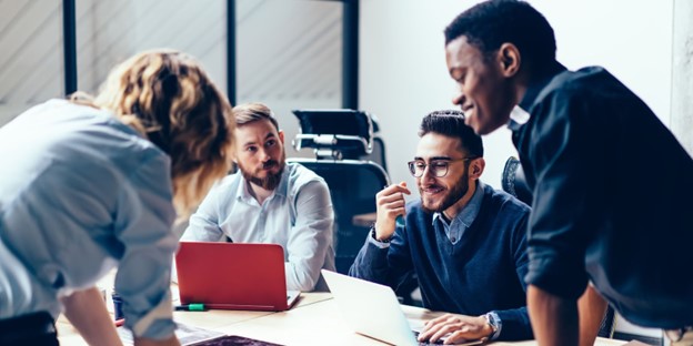 AI translation problems team reviewing workflow and collaboration