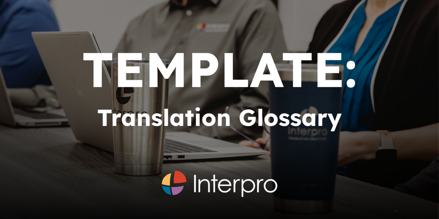 Translation Glossary Template | Interpro