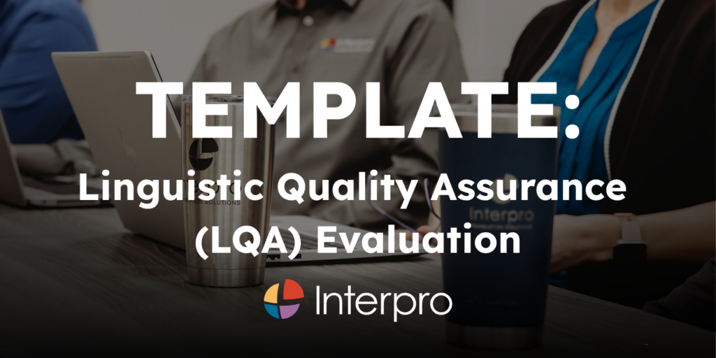 A graphic of an Interpro employee wearing a collared shirt at a desk with text that says