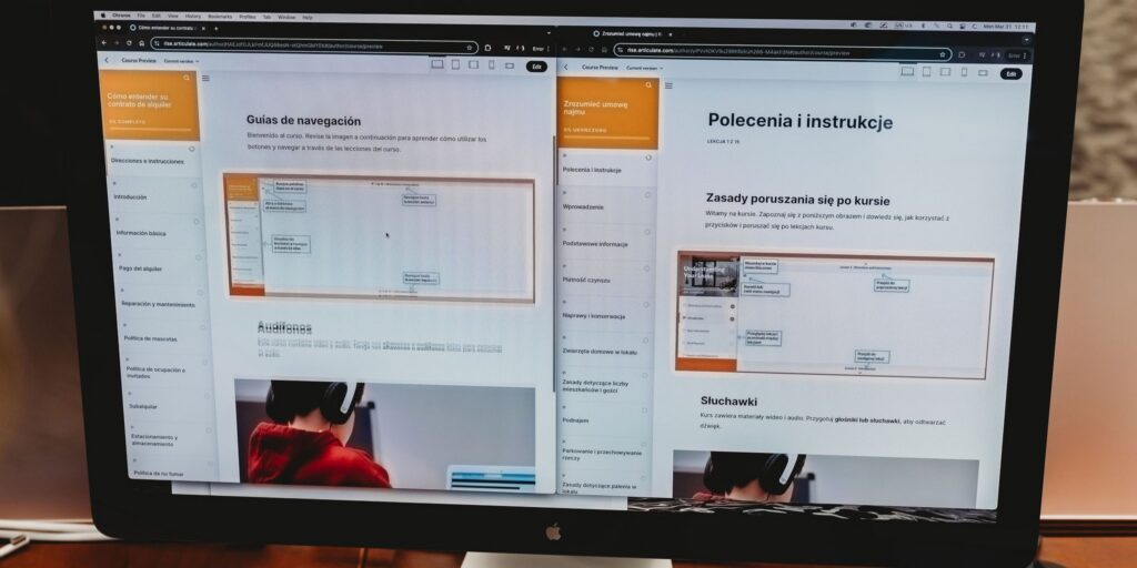 AI translation review in eLearning authoring tool